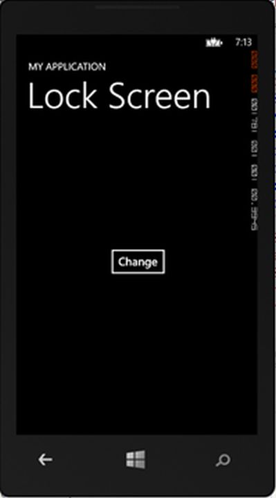 change the lock screen image